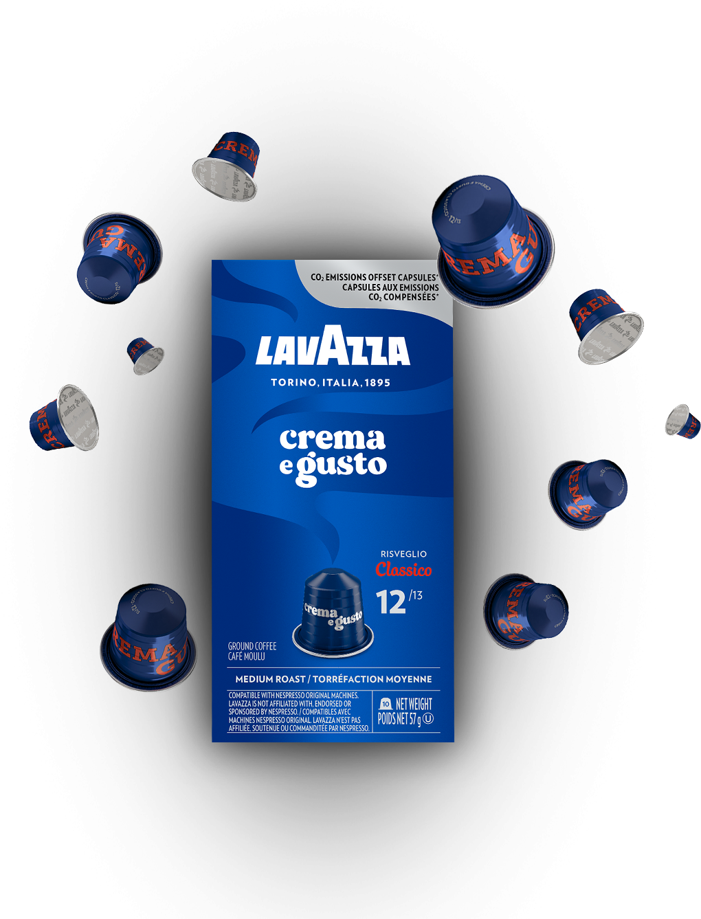 Lavazza Crema e Gusto (Compatible Nespresso Aluminio) (10u.)